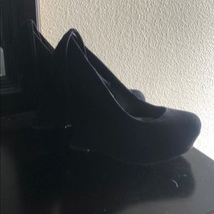 Platform wedges... like new